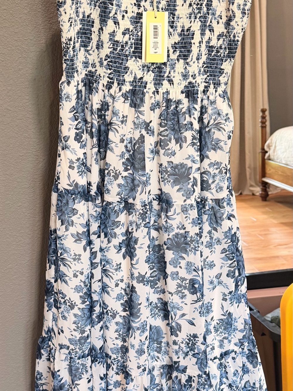 Aritzia Blue & White Floral Maxi Dress - Picture 3 of 4